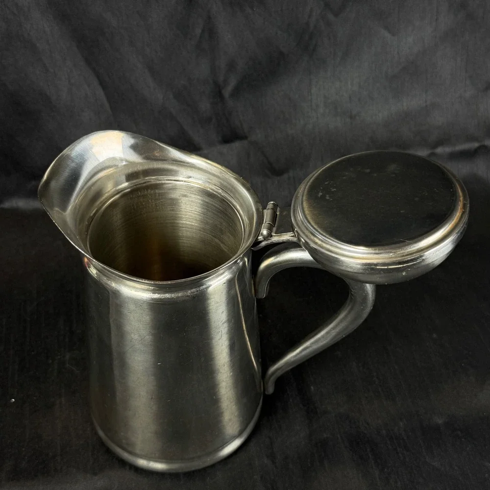 Vintage Brandware IS-20 Coffee Tea Pot 18-8 Stainless Steel Japan Hinged Lid